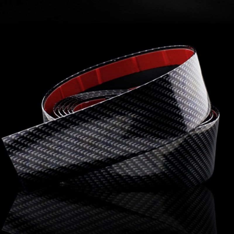 Banda Protectie Design Pentru Usa, Prag, Bara Tuning Auto Interior/Exterior Universala din Cauciuc Model Fibra de - imagine 10